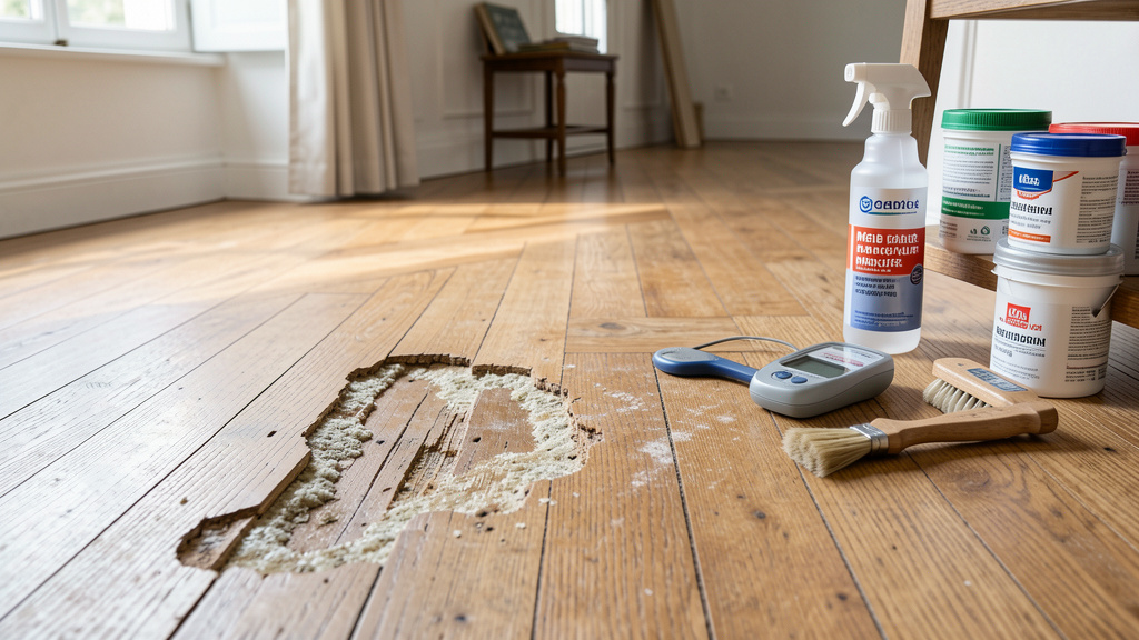 reconnaître une attaque de mérule dans un parquet