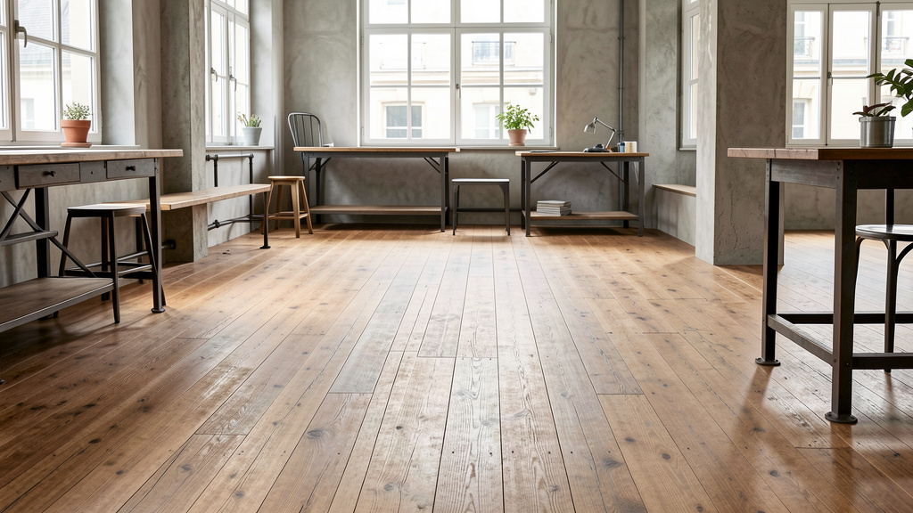 Parquet et déco industrielle : le guide pour un sol brut, chaleureux et stylé
