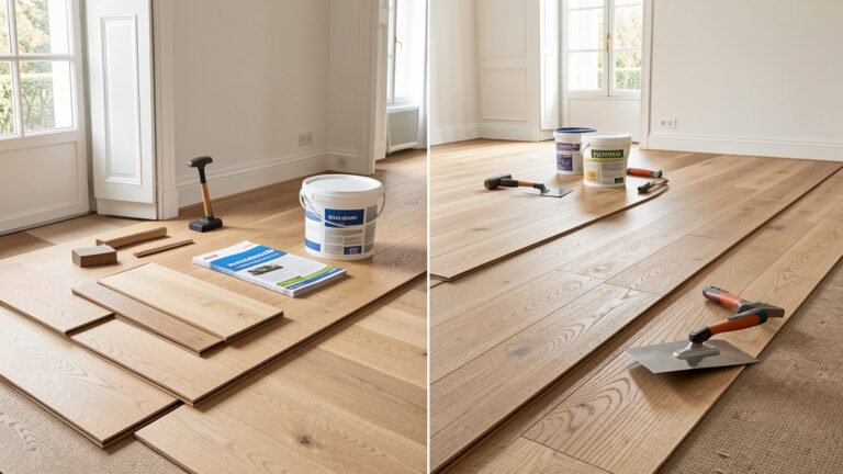 Parquet flottant ou collé : lequel choisir pour votre intérieur en 2025