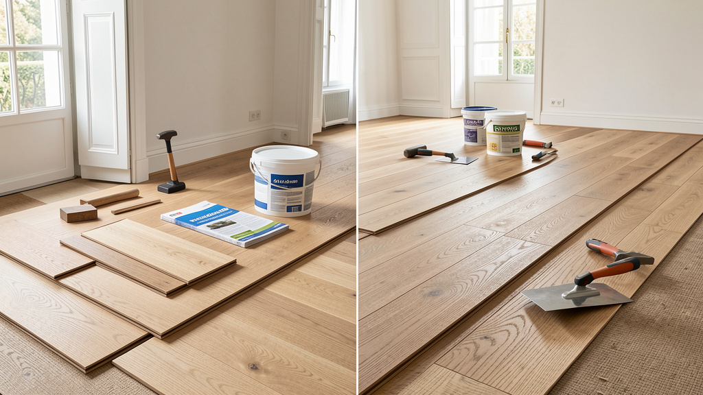 Parquet flottant ou collé : lequel choisir pour votre intérieur en 2025