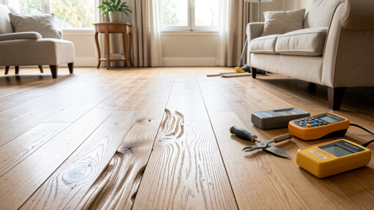 Parquet qui gondole : Humidité responsable