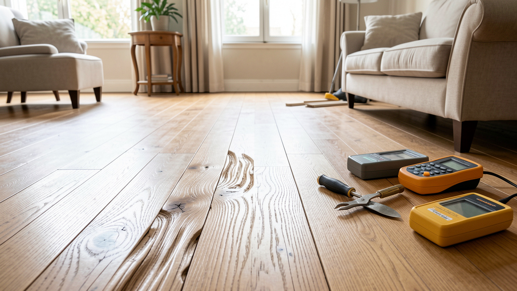 Parquet qui gondole : Humidité responsable