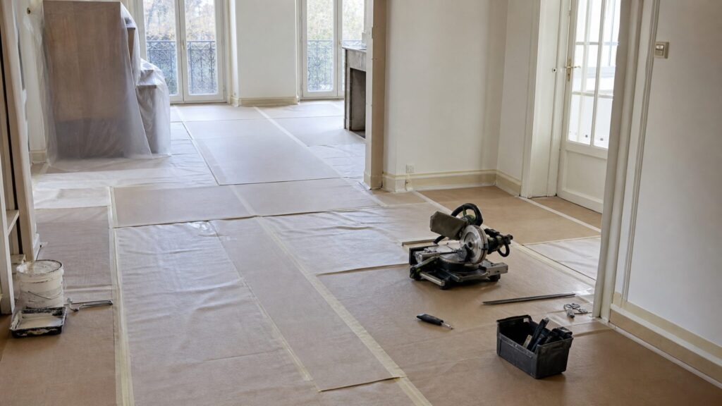 Protection parquet pendant les travaux : solutions efficaces pour éviter rayures, taches et dégâts (Guide 2024)