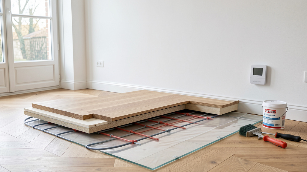 Parquet et chauffage au sol